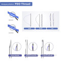 eyebrow lift pdo double arm needle cog thread